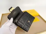 Fendi Bifold Small Wallet Black - Image 3