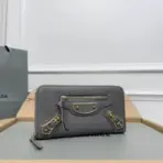 Balenciaga Classic Continental Wallet Grey