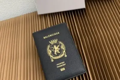 Balenciaga Passport Holder Black