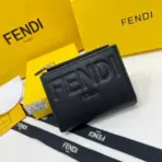 Fendi Bifold Small Wallet Black