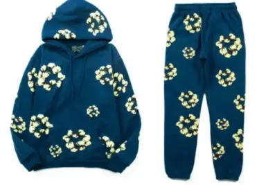 Denim Tears Flora Tracksuit Navy Blue