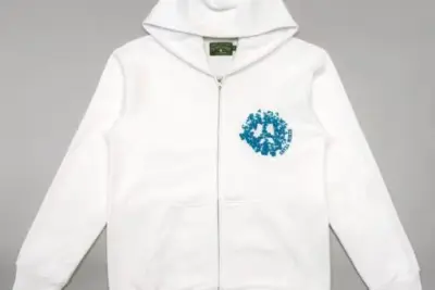 Denim Tears Zip Hoodie White