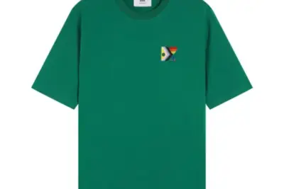 Ami Paris Pride Organic Cotton T-Shirt Green