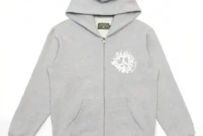 Denim Tears Zip Hoodie Grey