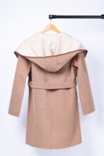 LV Long Wool Coat Light Beige - Image 2