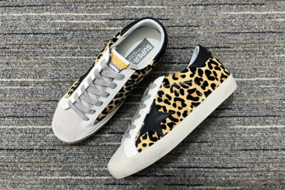 Golden Goose Super-Star Leopard-Print Sneakers