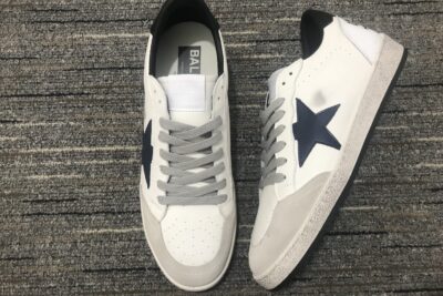 Golden Goose Ball Star Sneakers White Black Blue