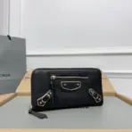 Balenciaga Classic Continental Wallet Black