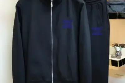 Celine Tracksuit Blue Logo Black