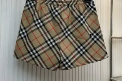 Burberry Check Swim Shorts Beige