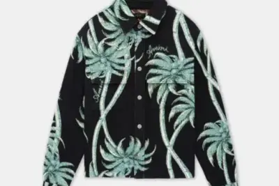 AMIRI TWISTED PALMS TAPESTRY OVERSHIRT