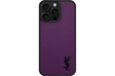 YSL Purple Prime iPhone Case Mini Logo Black