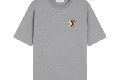 Ami Paris Pride Organic Cotton T-Shirt Gray