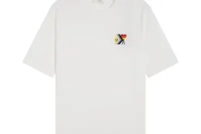 Ami Paris Pride Organic Cotton T-Shirt White