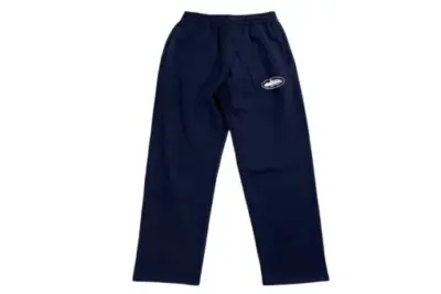Corteiz Island Puff Print Sweatpant Navy Blue