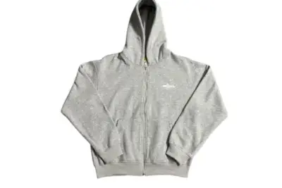 Corteiz Alcatraz Island Puff Print Jacket Gray