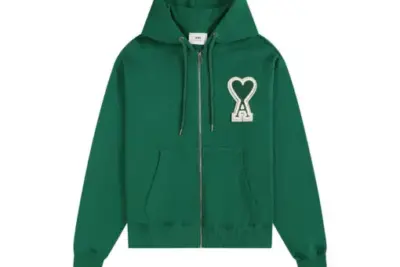 Ami Paris Hoodie Green