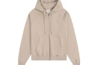 Ami Paris Hoodie Cream Color