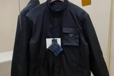 Prada Re-Nylon Puffer Jacket Black