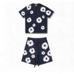 Denim Tears Short Set Floral Print Black