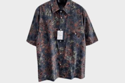 LV Printed Short-Sleeved Workwear Shirt Multicolor