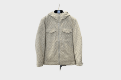 LV Monogram Puffer Jacket Beige