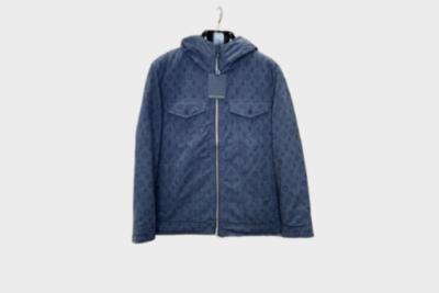LV Monogram Puffer Jacket Blue