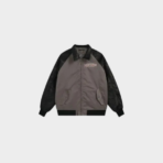 LV Leather And Nylon Blouson Jacket Black/Grey