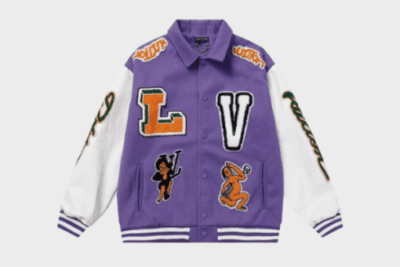 Louis Vuitton Multi-Patch Varsity Jacket Purple