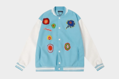 LV Varsity Jacket Paste & White