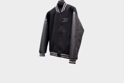 LV Louis Vuitton Bomber Jacket Leather Black