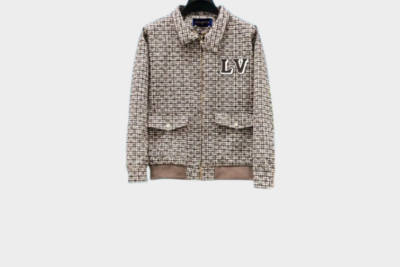 LV Monogram Wool Harrington Blouson Grey