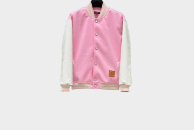 LV Varsity Jacket Pink/ White