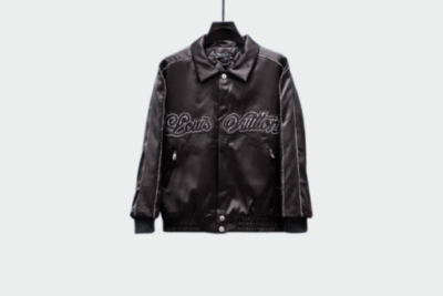 LV Embellished Souvenir Blouson Jacket Black