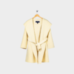 LV Long Wool Coat Yellow
