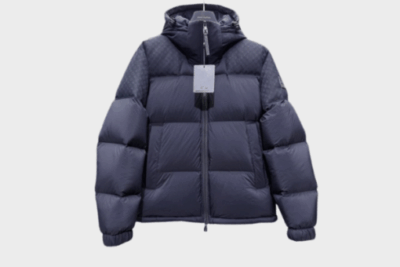 LV Monogram Down Jacket Volcanic Ash Grey