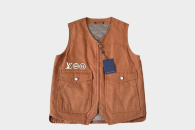 LV Vest Leather Brown