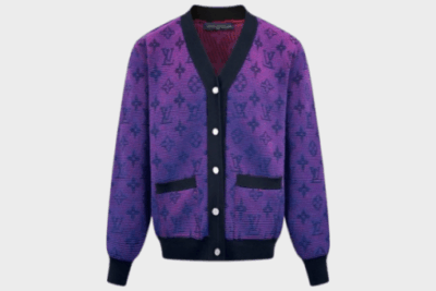 LV Cardigan Purple