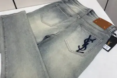 YSL Jeans Fade White