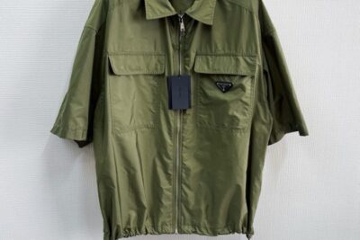 Prada Re-Nylon short-sleeve Shirt Green