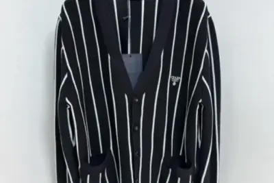 Prada Cardigan Black & White Striped