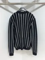 Prada Cardigan Black & White Striped - Image 3