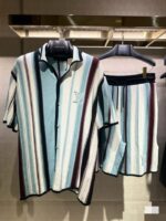 LV Striped Crochet Suite Set Multicolor