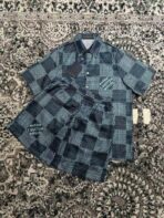 LV Damier Silk Suite Set Blue Haze - Image 2