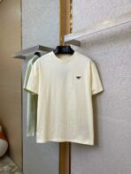 Prada – Logo Cotton T-shirt Cream