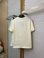 Prada – Logo Cotton T-shirt Cream - Image 2