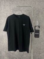 Prada logo-patch short-sleeve T-shirt black