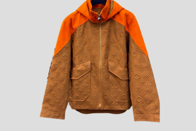 LV Monogram Denim Jacket Brown & Orange