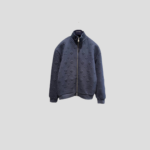 LV Embossed Monogram Zip-Up Jacket Navy Blue