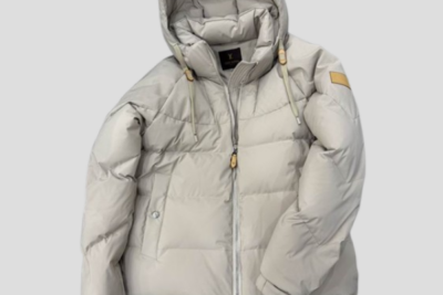 LV Down Blouson Light Beige